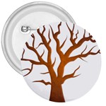 Dark Orange Night Tree 3  Button