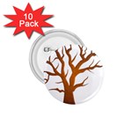 Dark Orange Night Tree 1.75  Button (10 pack) 