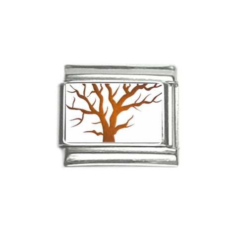 Dark Orange Night Tree Italian Charm (9mm) from ArtsNow.com Front