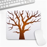 Dark Orange Night Tree Large Mousepad