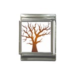 Dark Orange Night Tree Italian Charm (13mm)