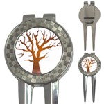 Dark Orange Night Tree 3-in-1 Golf Divot