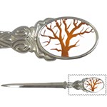 Dark Orange Night Tree Letter Opener