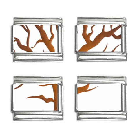 Dark Orange Night Tree 9mm Italian Charm (4 pack) from ArtsNow.com Front