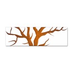 Dark Orange Night Tree Sticker (Bumper)