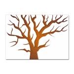 Dark Orange Night Tree Sticker A4 (10 pack)