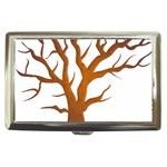 Dark Orange Night Tree Cigarette Money Case