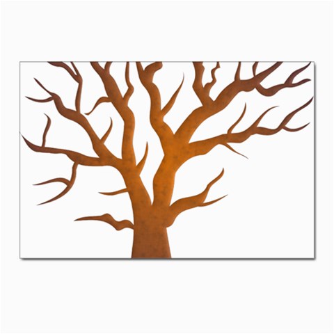 Dark Orange Night Tree Postcard 4 x 6  (Pkg of 10) from ArtsNow.com Front