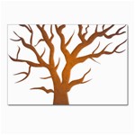 Dark Orange Night Tree Postcard 4 x 6  (Pkg of 10)