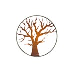 Dark Orange Night Tree Hat Clip Ball Marker