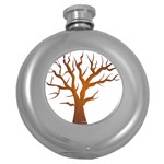 Dark Orange Night Tree Hip Flask (5 oz)