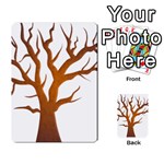 Dark Orange Night Tree Multi-purpose Cards (Rectangle)