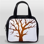 Dark Orange Night Tree Classic Handbag (One Side)