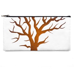 Dark Orange Night Tree Pencil Case from ArtsNow.com Front