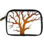 Dark Orange Night Tree Digital Camera Leather Case