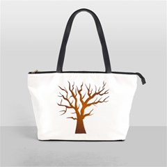 Dark Orange Night Tree Classic Shoulder Handbag from ArtsNow.com Front