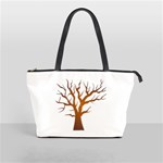 Dark Orange Night Tree Classic Shoulder Handbag