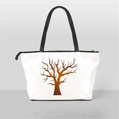 Dark Orange Night Tree Classic Shoulder Handbag from ArtsNow.com Back