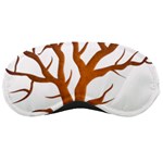 Dark Orange Night Tree Sleeping Mask