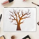 Dark Orange Night Tree Cosmetic Bag (XL)