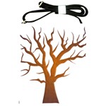 Dark Orange Night Tree Shoulder Sling Bag