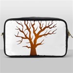 Dark Orange Night Tree Toiletries Bag (One Side)