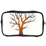 Dark Orange Night Tree Toiletries Bag (Two Sides)