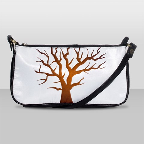 Dark Orange Night Tree Shoulder Clutch Bag from ArtsNow.com Front