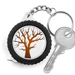 Dark Orange Night Tree Measuring Tape