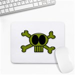 Green Skull and Bones Small Mousepad