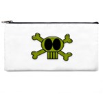 Green Skull and Bones Pencil Case