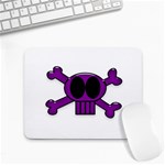 Purple Skull and Bones Small Mousepad