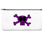 Purple Skull and Bones Pencil Case