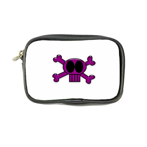 Pink Skull and Bones Coin Purse from ArtsNow.com Front