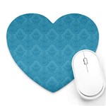 Blue Decorative Mousepad (Heart)