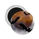 Halloween Orange Moon 2.25  Magnet