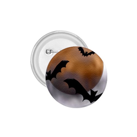 Halloween Orange Moon 1.75  Button from ArtsNow.com Front