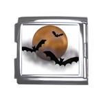 Halloween Orange Moon Mega Link Italian Charm (18mm)