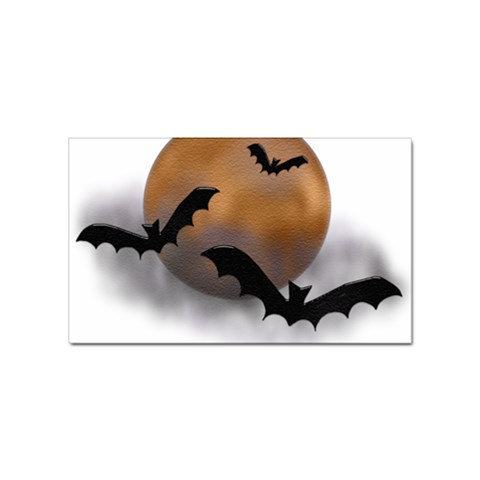 Halloween Orange Moon Sticker (Rectangular) from ArtsNow.com Front