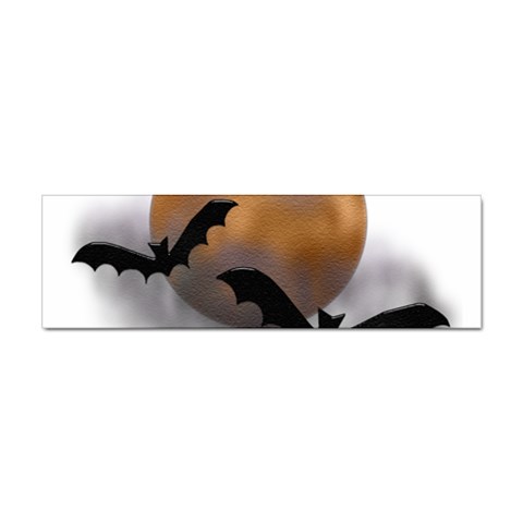 Halloween Orange Moon Sticker Bumper (10 pack) from ArtsNow.com Front