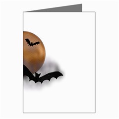 Halloween Orange Moon Greeting Card from ArtsNow.com Left