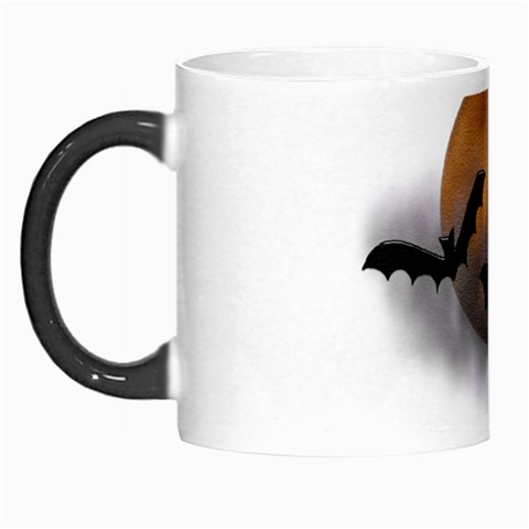 Halloween Orange Moon Morph Mug from ArtsNow.com Left