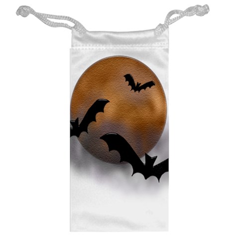 Halloween Orange Moon Jewelry Bag from ArtsNow.com Back