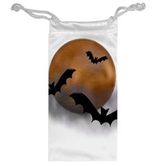 Halloween Orange Moon Jewelry Bag from ArtsNow.com Back