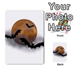 Halloween Orange Moon Multi-purpose Cards (Rectangle)