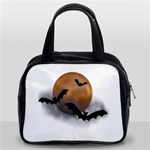 Halloween Orange Moon Classic Handbag (Two Sides)