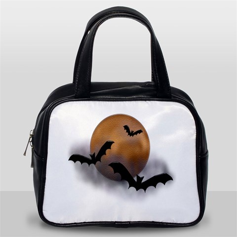 Halloween Orange Moon Classic Handbag (Two Sides) from ArtsNow.com Back