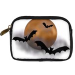 Halloween Orange Moon Digital Camera Leather Case