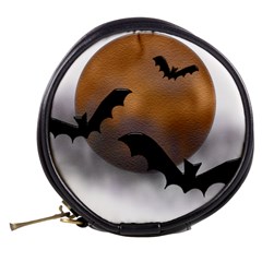 Halloween Orange Moon Mini Makeup Bag from ArtsNow.com Back