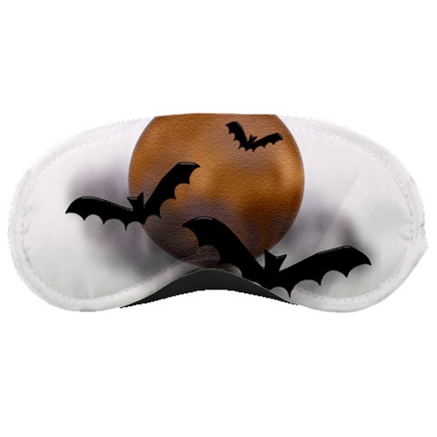 Halloween Orange Moon Sleeping Mask from ArtsNow.com Front